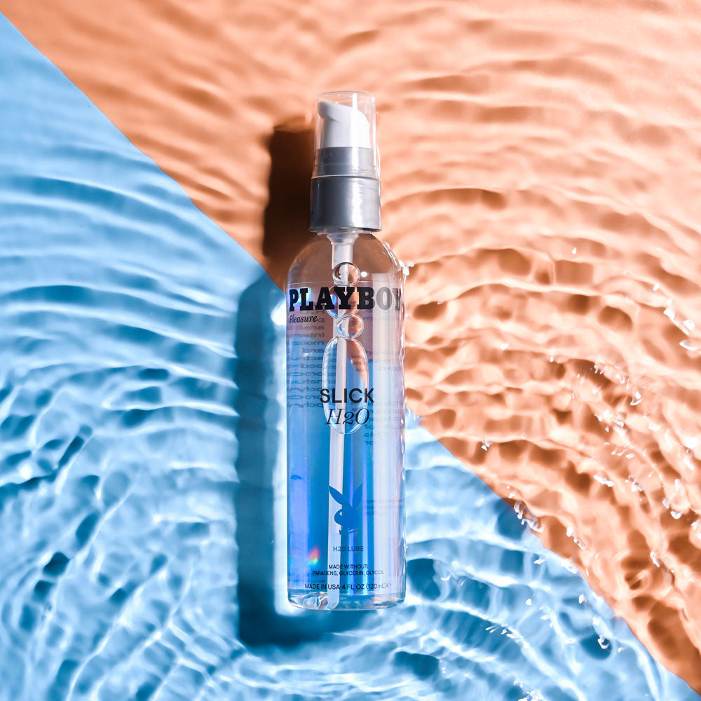 Playboy Pleasure SLICK H2O - 120 ml - Water Based Lubricant - 120 ml Bottle-PB-LQ-2116-2