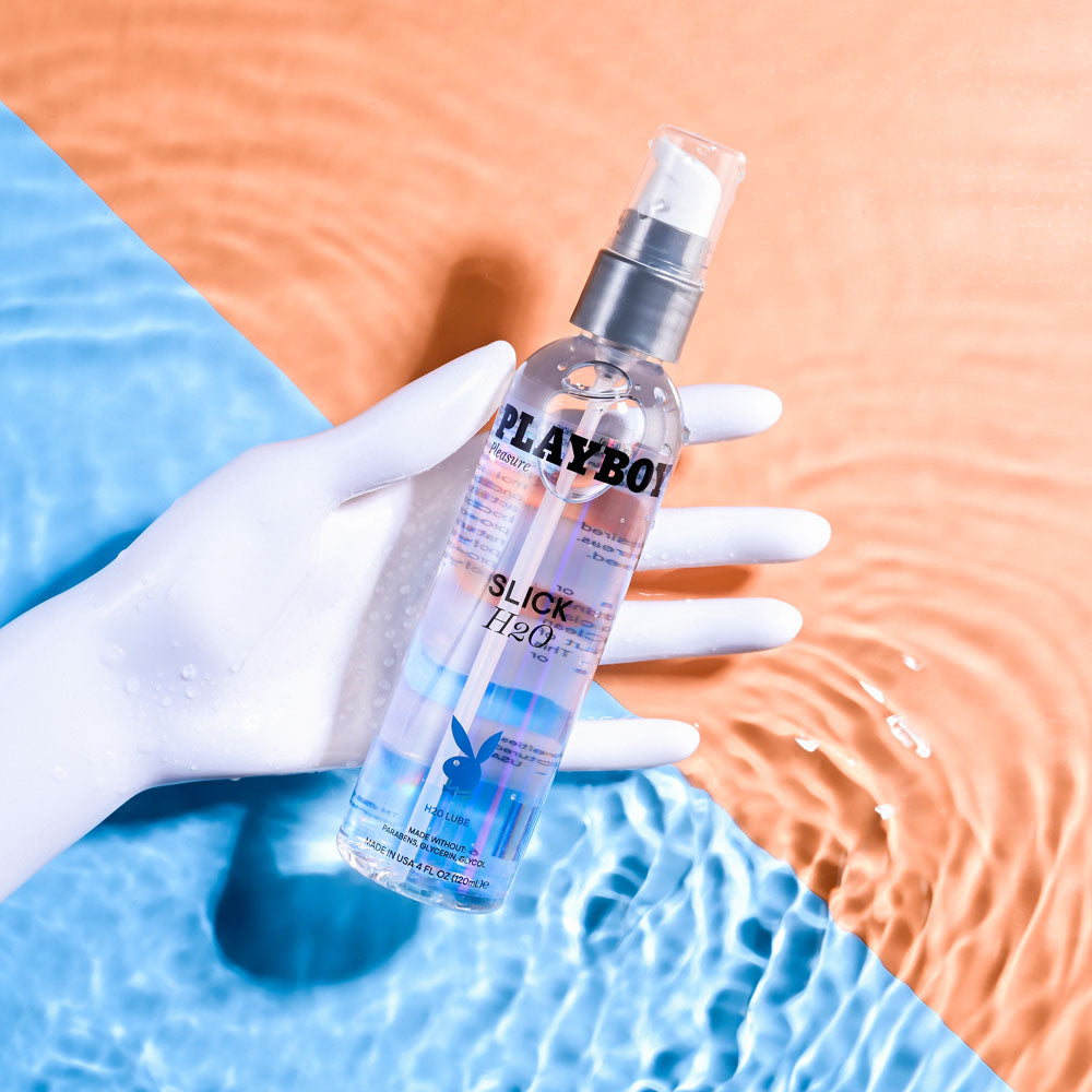 Playboy Pleasure SLICK H2O - 120 ml - Water Based Lubricant - 120 ml Bottle-PB-LQ-2116-2