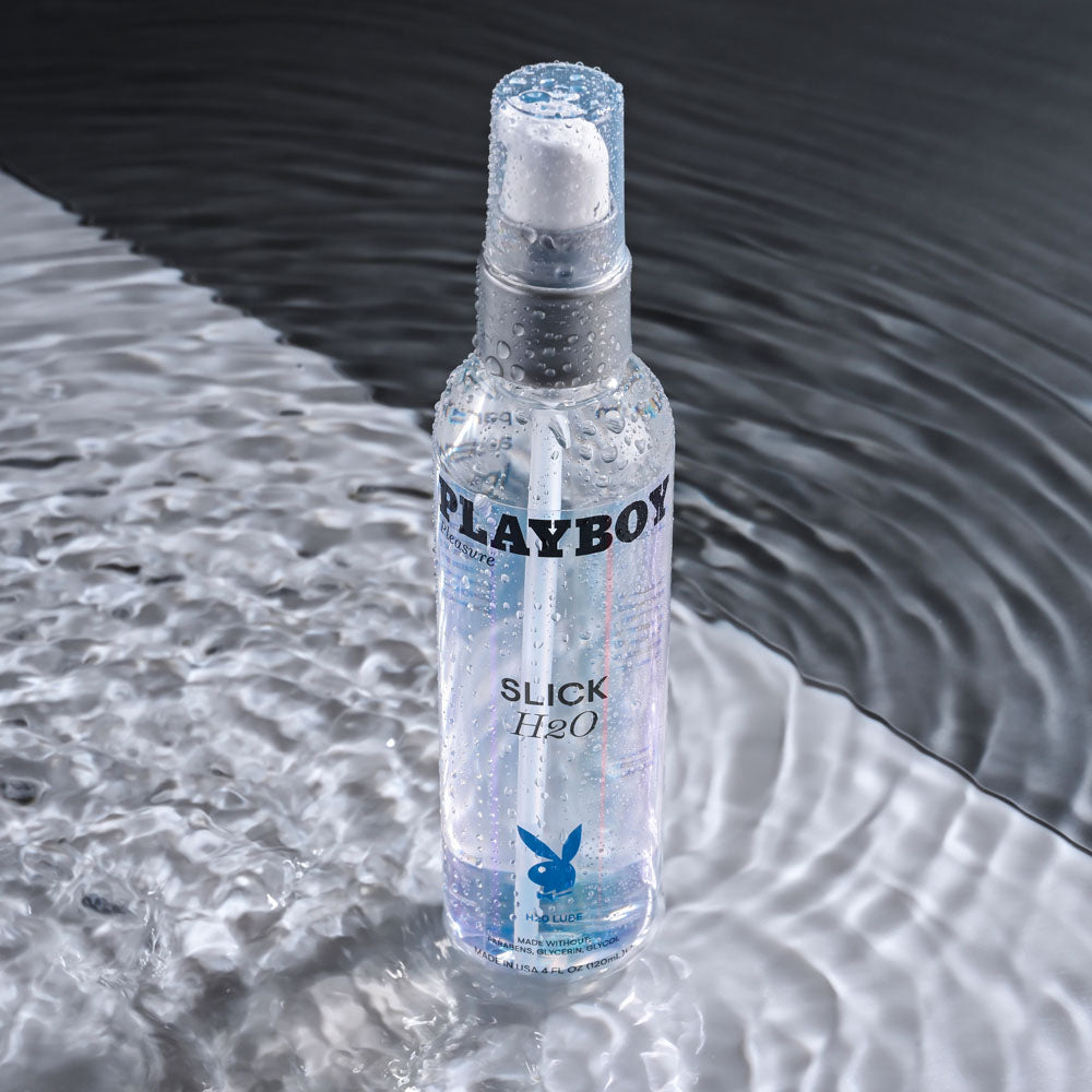 Playboy Pleasure SLICK H2O - 120 ml - Water Based Lubricant - 120 ml Bottle-PB-LQ-2116-2