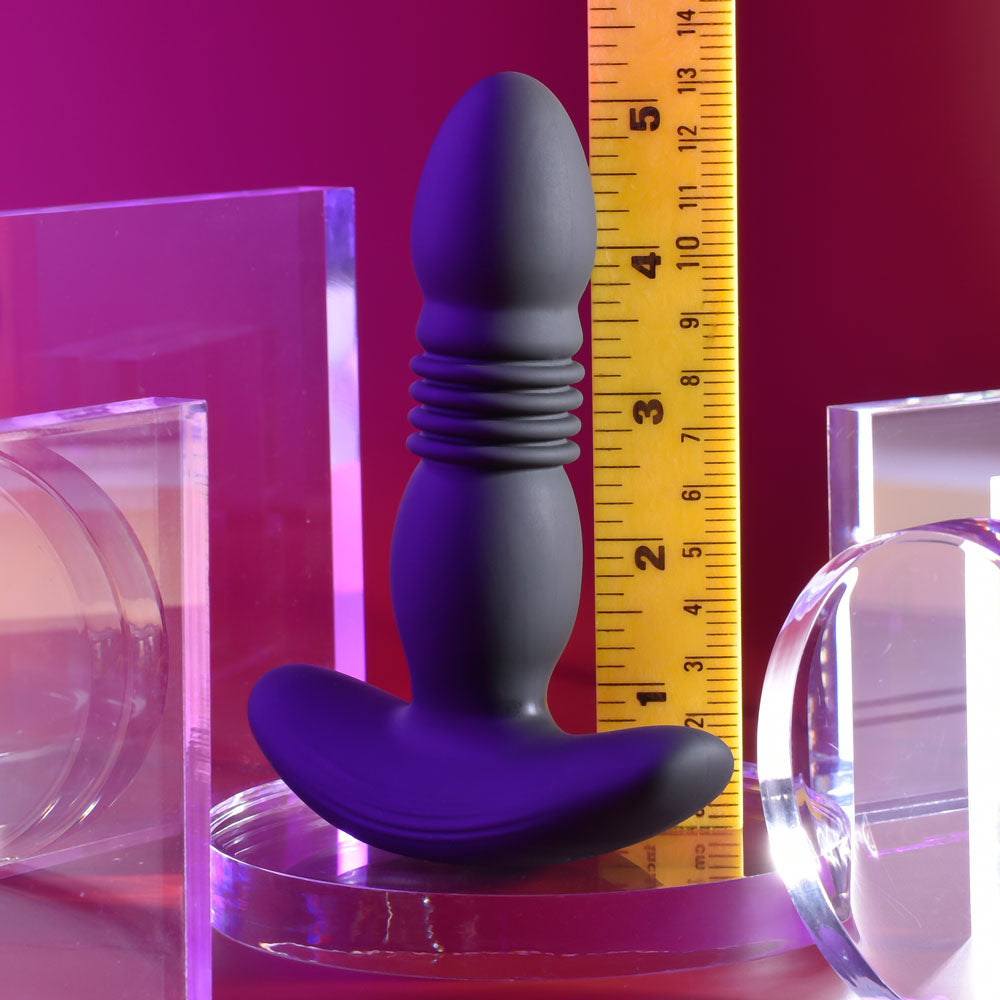 Playboy Pleasure TRUST THE THRUST - Black 13.7 cm USB Rechargeable Thrusting Butt Plug with Wireless Remote-PB-RS-2420-2