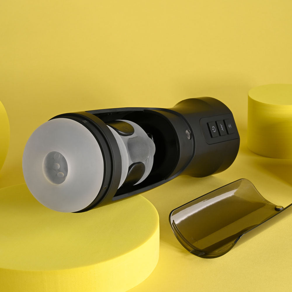 Playboy Pleasure END GAME - USB Rechargeable Vibrating & Self Sanitising Stroker-PB-RS-3229-2