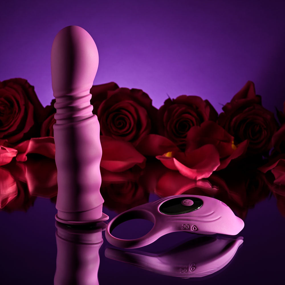 Playboy Pleasure MATCH PLAY - Pink USB Rechargeable with C-Ring Attachment-PB-RS-4721-2