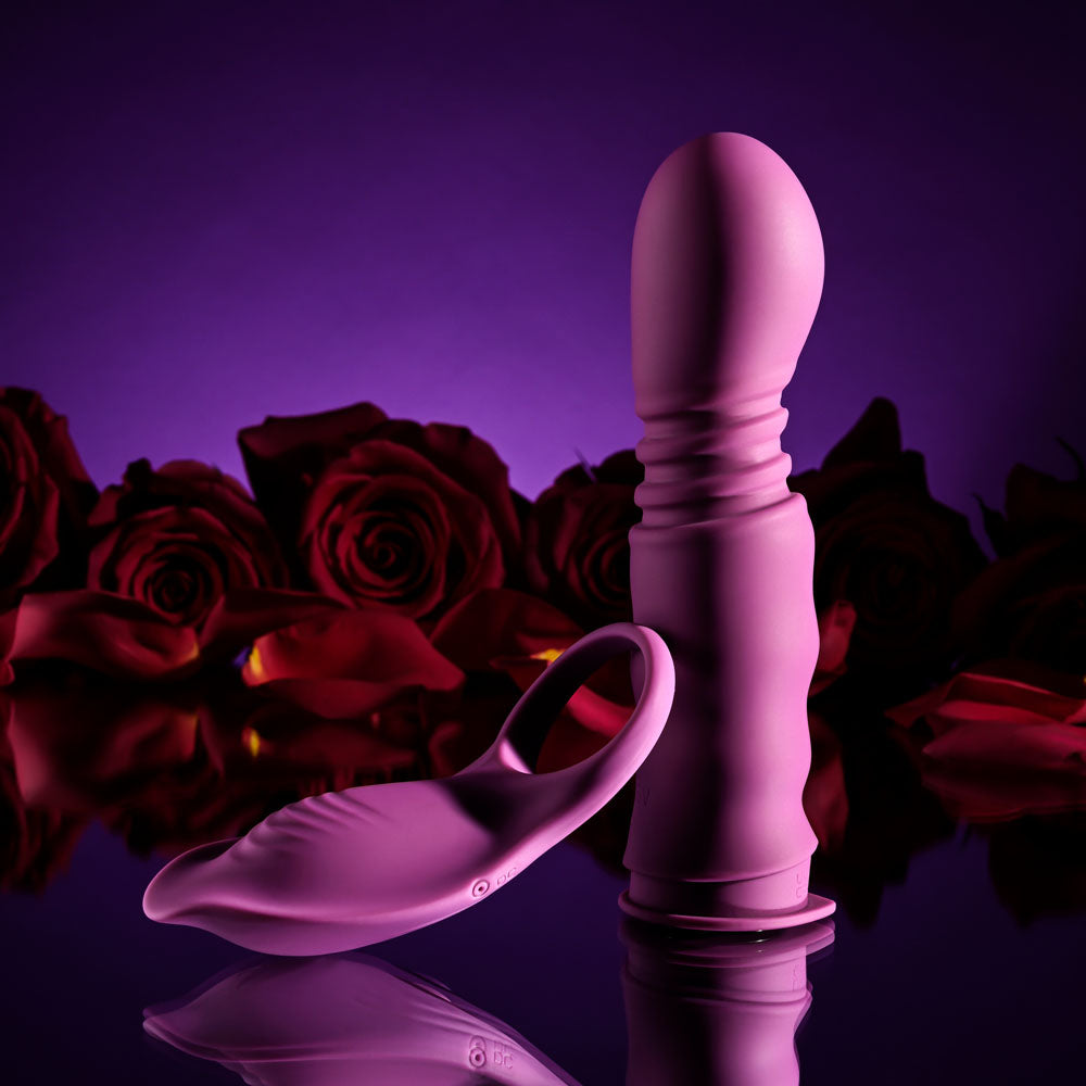 Playboy Pleasure MATCH PLAY - Pink USB Rechargeable with C-Ring Attachment-PB-RS-4721-2