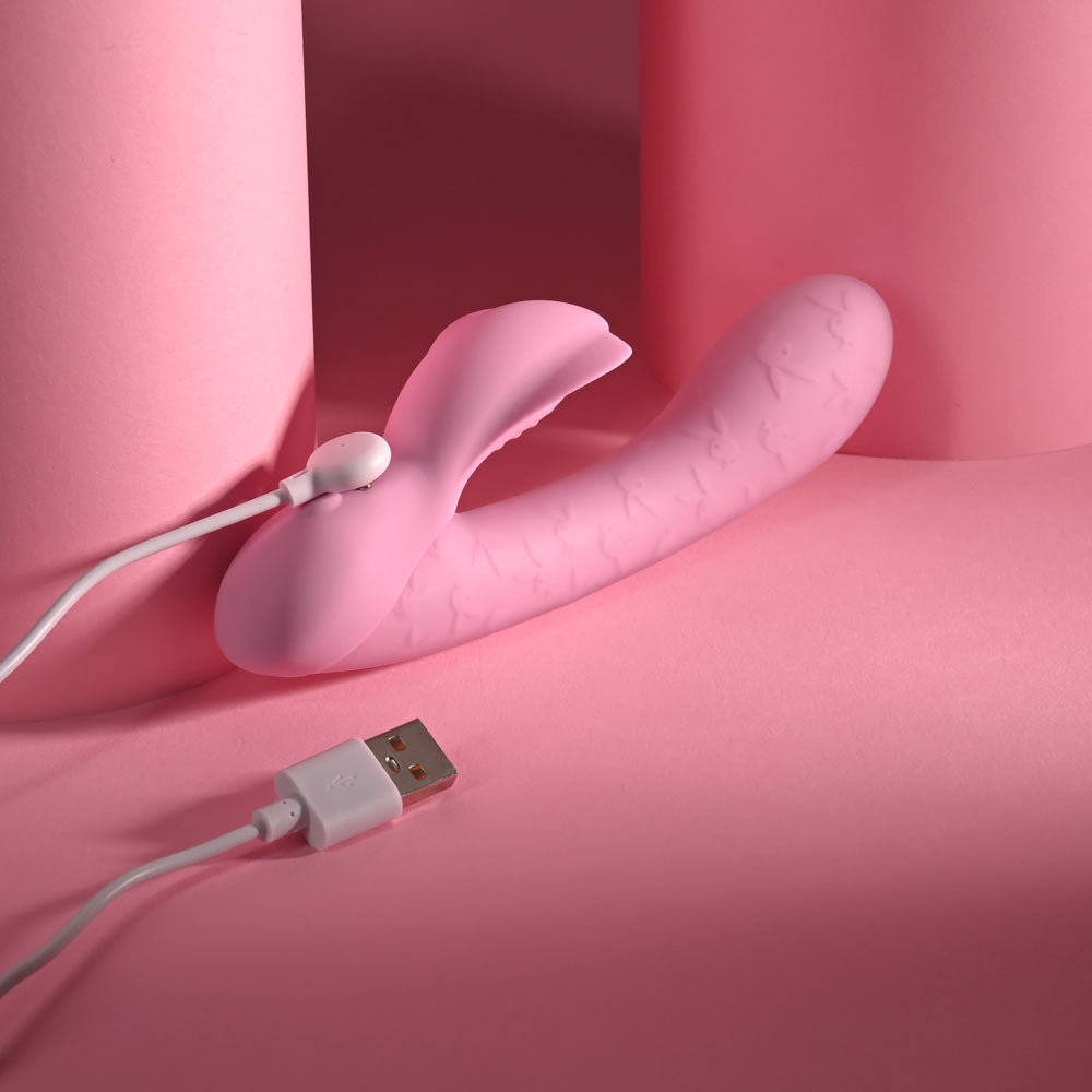 Playboy Pleasure RABBIT PARTY - Pink 15.2 cm USB Rechargeable Rabbit Vibrator-PB-RS-5797-2