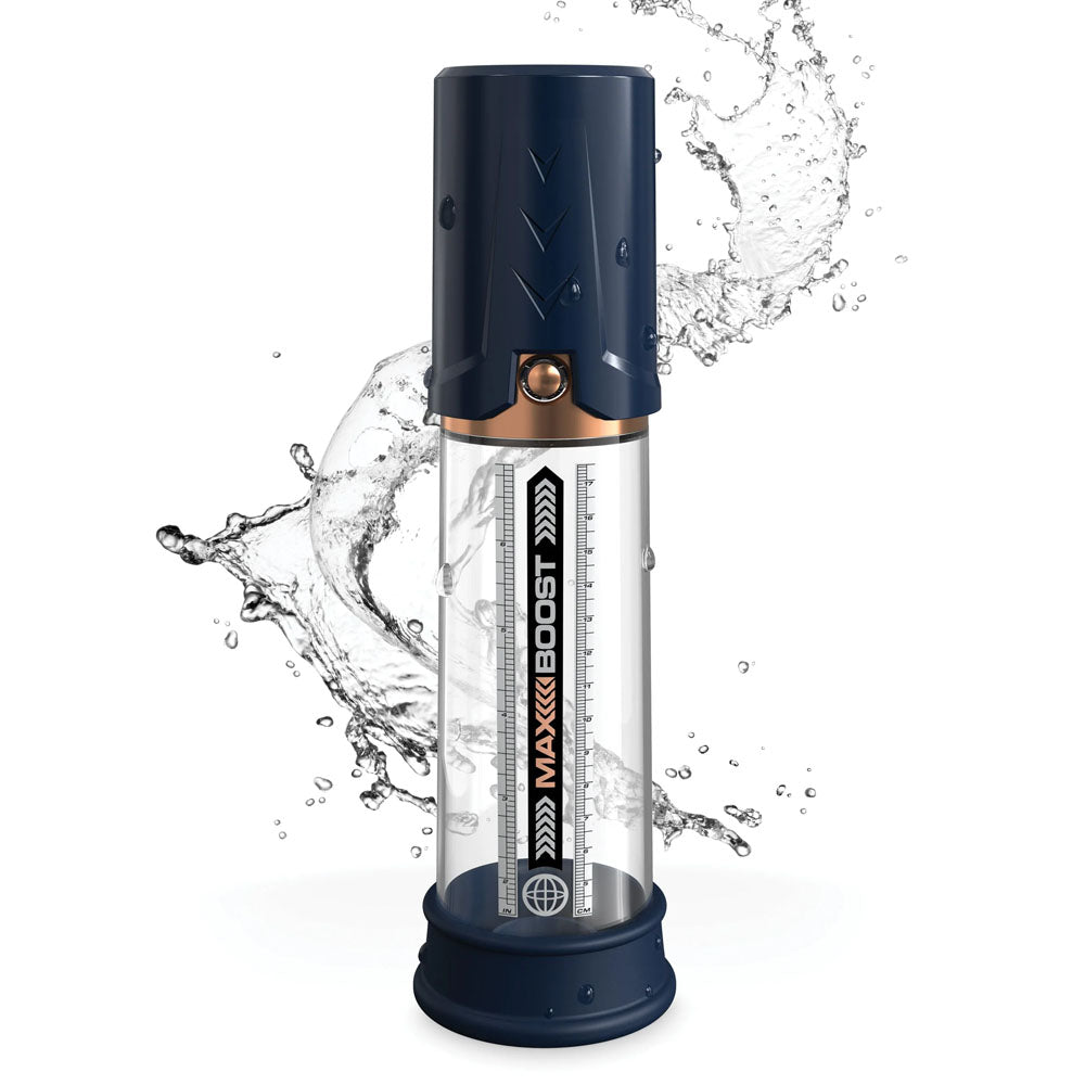 Pump Worx Max Boost - Blue - Blue Penis Pump-PD3249-25