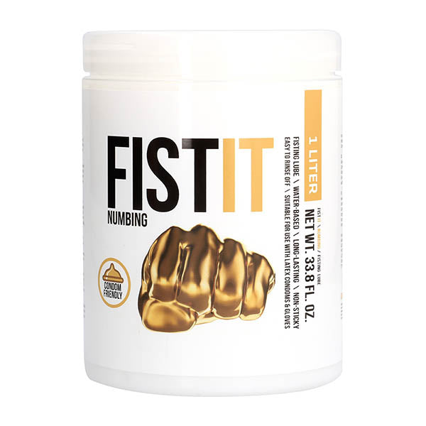 Pharmquests Fist-It Numbing - Water Based Numbing Lubricant - 1000 ml Tub-PHA102