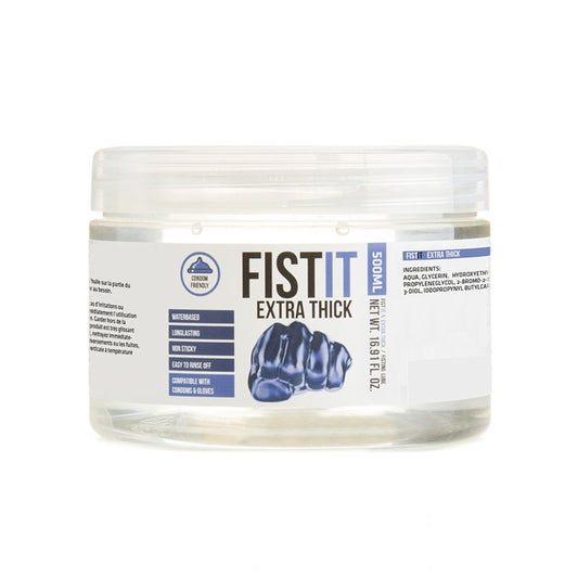 Pharmquests Fist-It Extra Thick - Thick Water Based Lubricant - 500 ml Tub-PHA225USA