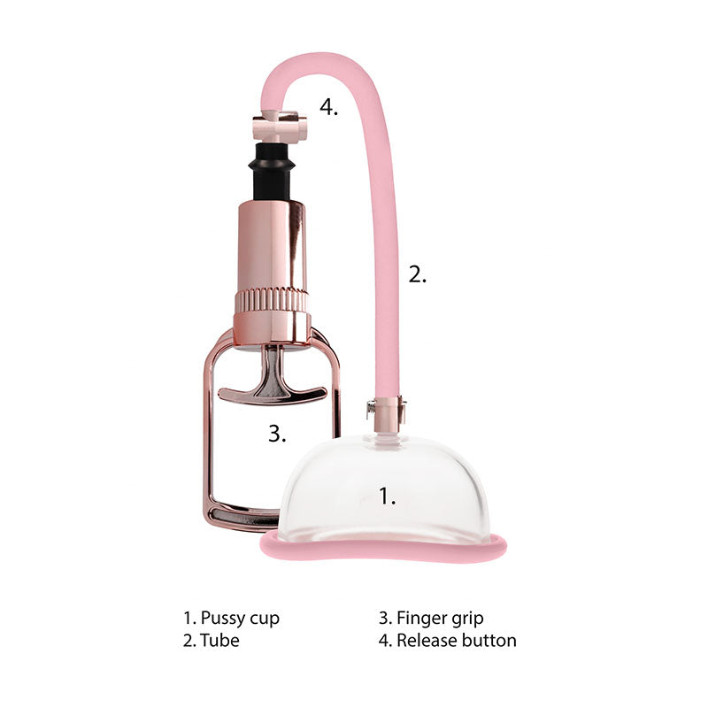 Pumped Pussy Pump - Rose Pink Vagina Pump-PMP026ROS