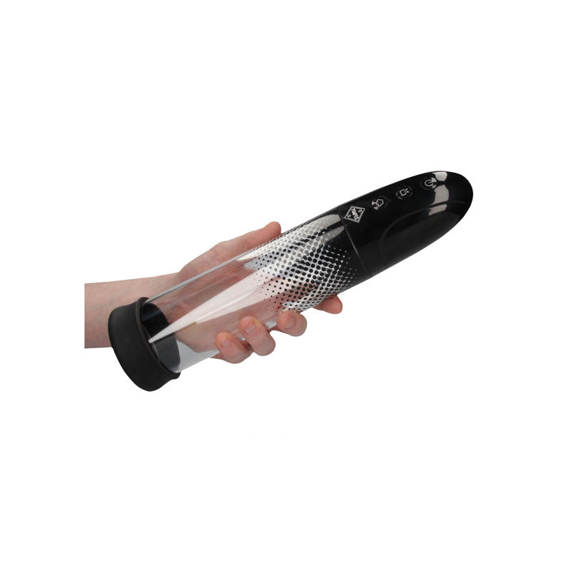 Pumped Automatic Rechargeable Luv Pump - Black USB Rechargeable Powered Penis Pump-PMP044BLK
