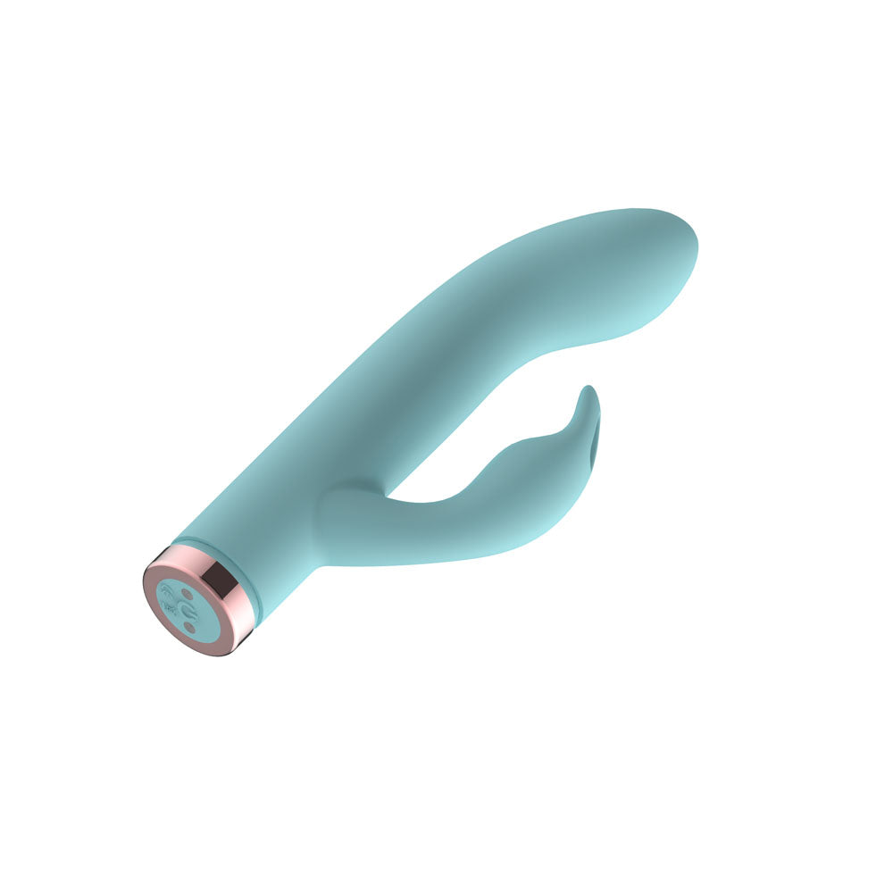Passion Play Silicone Rabbit Vibrator - Blue USB Rechargeable Mini Rabbit Vibrator - PP0117-2