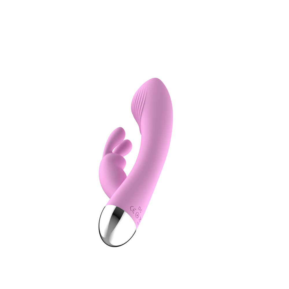 Passion Play Silicone Rabbit Vibrator - Pink 18.6 cm USB Rechargeable Rabbit Vibrator - PP0140