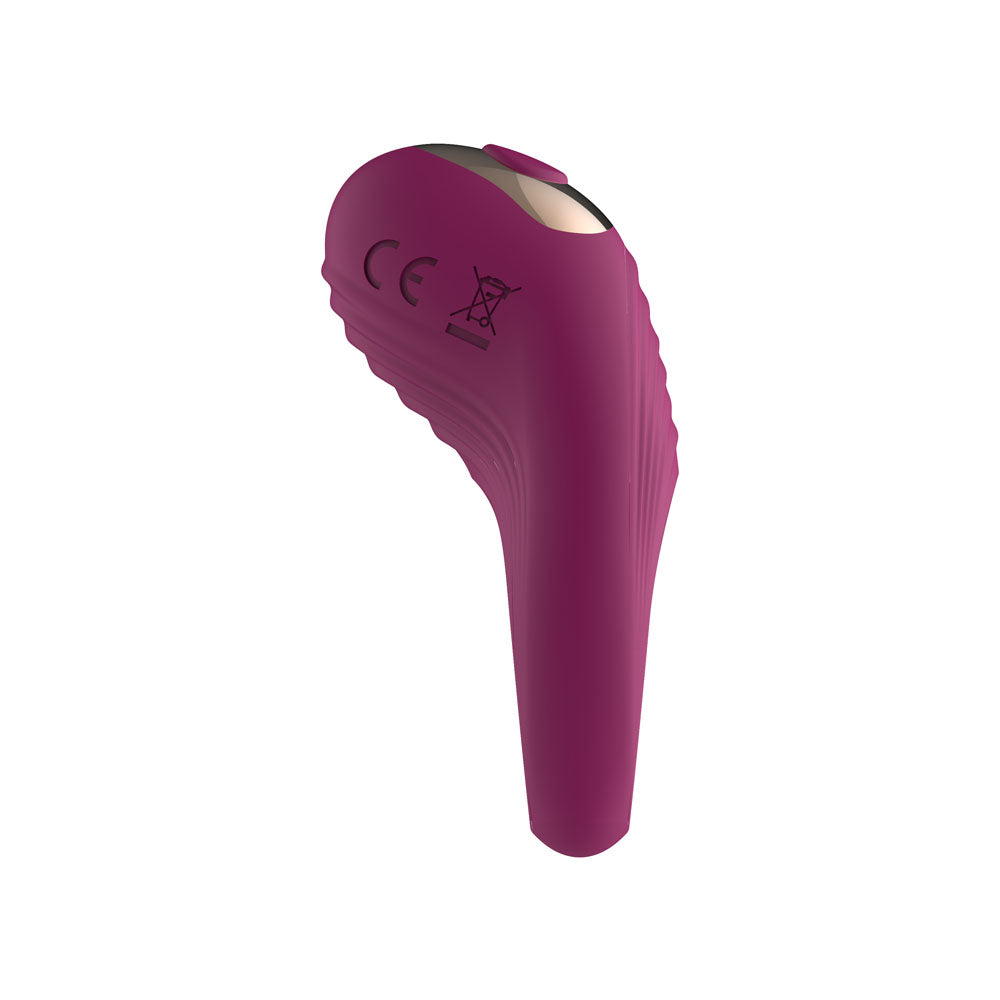 Passion Play Silicone Vibrating Cockring - Purple USB Rechargeable Penis Ring - PP0256
