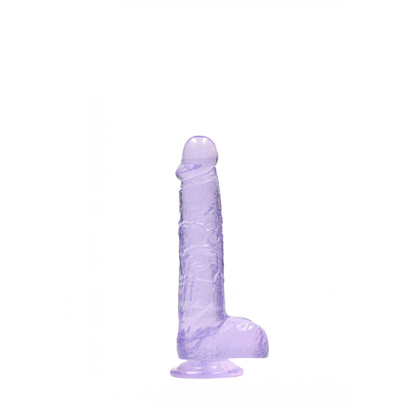 REALROCK 6 Realistic Dildo With Balls - Purple 15.2 cm Dong-REA090PUR