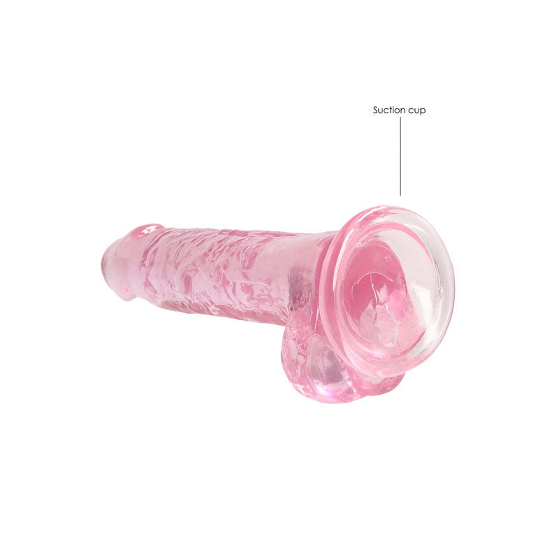 REALROCK 7 Realistic Dildo With Balls - Pink 17.8 cm Dong-REA091PNK
