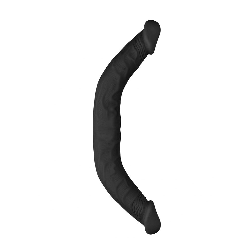 REALROCK 18 Double Dildo - Black - Black 46 cm Double Dong - REA103BLK