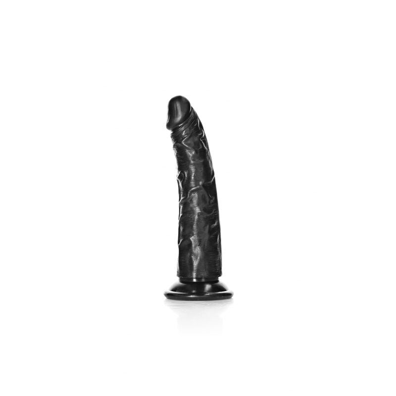 REALROCK Realistic Slim Dildo without Balls - 15.5 cm - Black 15.5 cm (6) Dong-REA113BLK