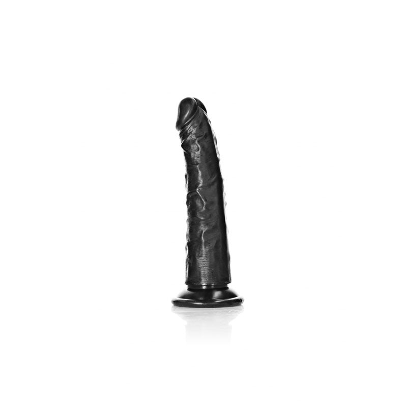 REALROCK Realistic Slim Dildo without Balls - 15.5 cm - Black 15.5 cm (6) Dong-REA113BLK