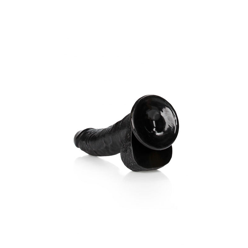 REALROCK Realistic Regular Curved Dong with Balls - 20.5 cm - Black 20.5 cm (8) Dong-REA123BLK