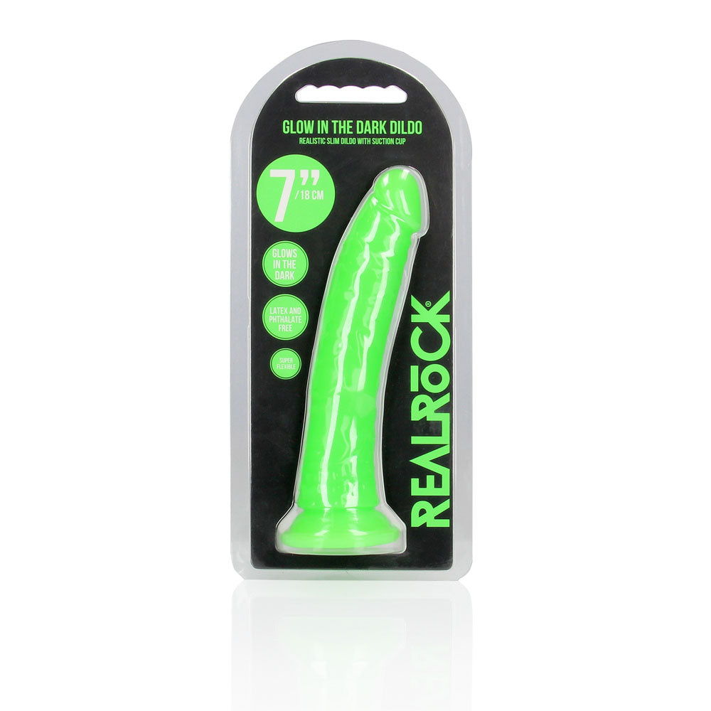 REALROCK 18 cm Slim Glow in the Dark Neon - Green - Glow in Dark Green 18 cm (7) Dong-REA142GLOGRN
