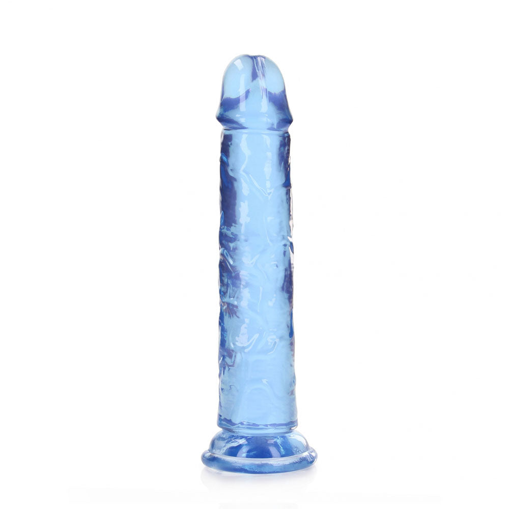REALROCK 18 cm Straight Dildo - Blue - Blue 18 cm (7) Dong - REA152BLU
