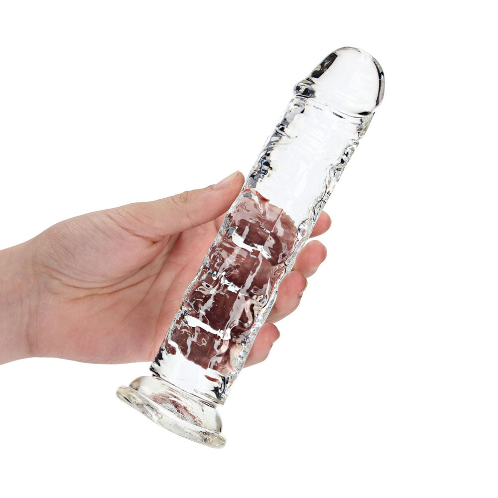 REALROCK 20 cm Straight Dildo - Transparent - Clear 20 cm (8) Dong - REA153TRA