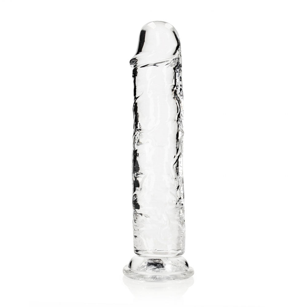 REALROCK 28 cm Straight Dildo - Transparent - Clear 28 cm (10) Dong - REA155TRA