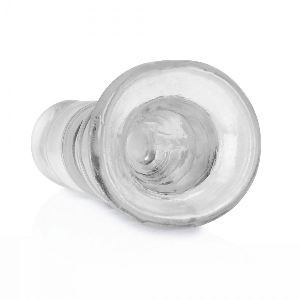 REALROCK 14 cm Curvy Anal Plug - Transparent - Clear 14 cm (4.5) Butt Plug - REA158TRA