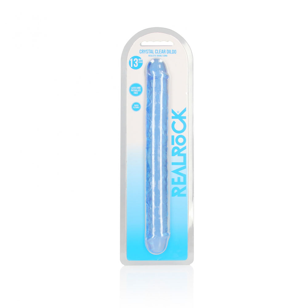 REALROCK 34 cm Double Dong - Blue - Blue 34 cm (14) Double Dong - REA159BLU