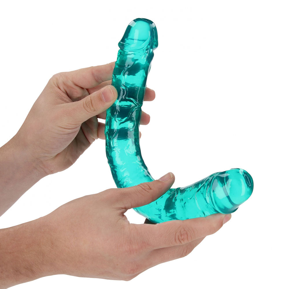 REALROCK 34 cm Double Dong - Turquoise - Turquoise 34 cm (14) Double Dong - REA159TUR