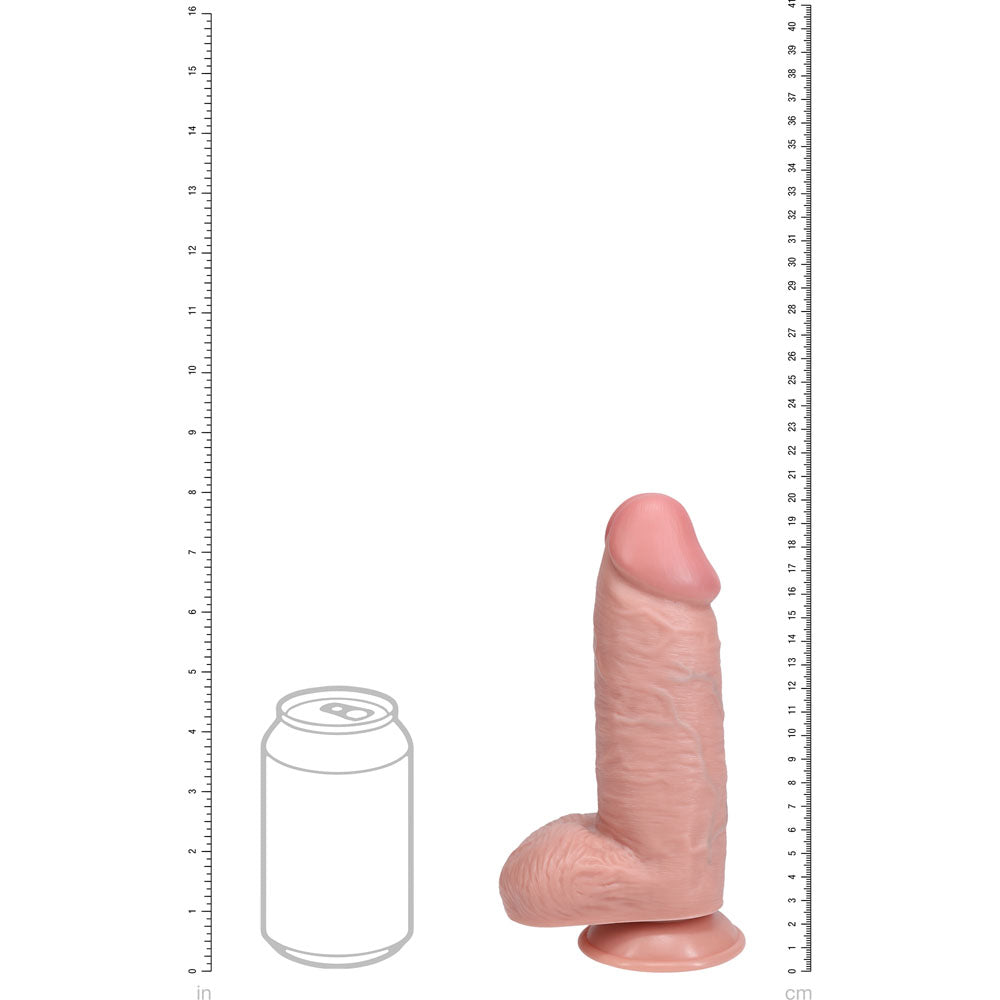 REALROCK 20cm Extra Thick Dildo with Balls - Flesh - Flesh 20 cm (8) Extra Thick Dong-REA169FLE