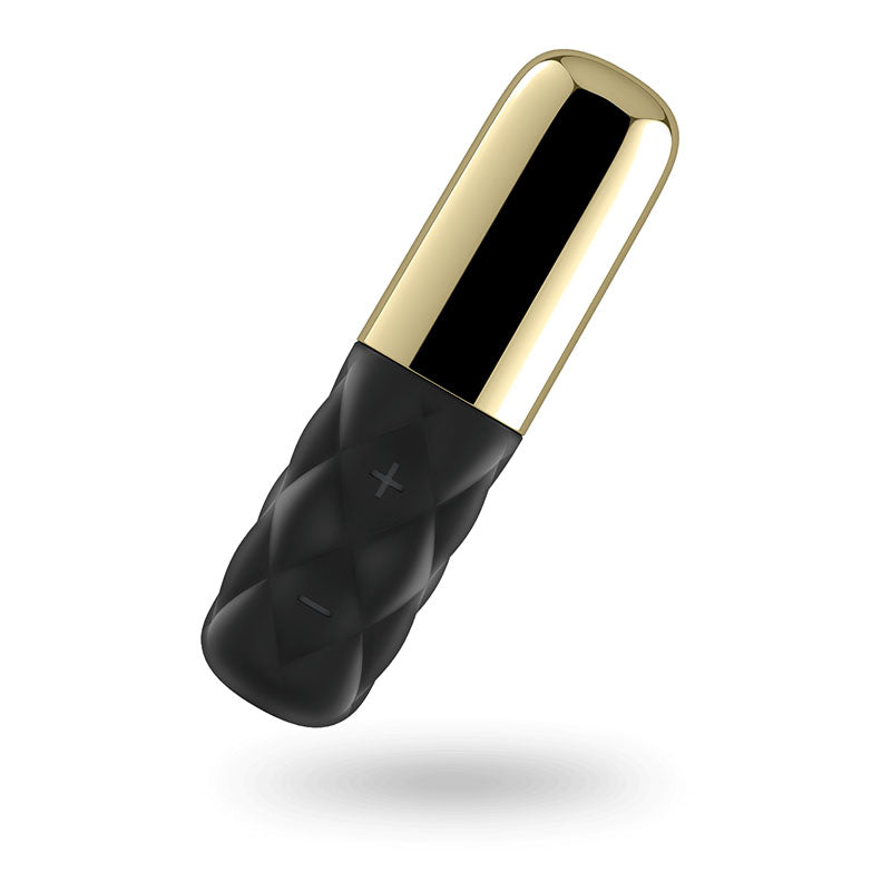 Satisfyer Mini Sparking Darling - Gold/Black USB Rechargeable Mini Vibrator-SATMINI-LH