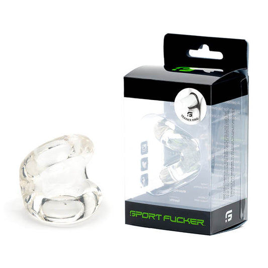 Sport Fucker Trainer Ring - Clear Cock & Ball Ring-SF12469