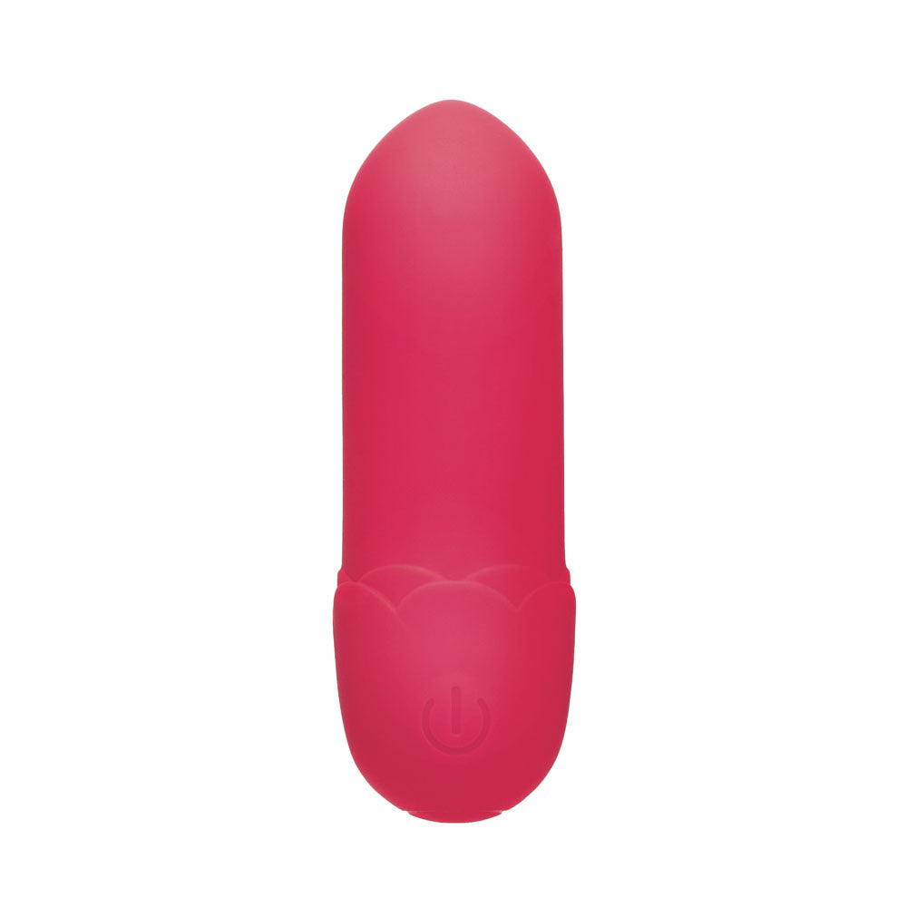 Secret Kisses ROSEGASM Petal Play Mini Bullet Vibe - Red 7.5 cm USB Rechargeable Bullet with Wireless Remote - SK1051