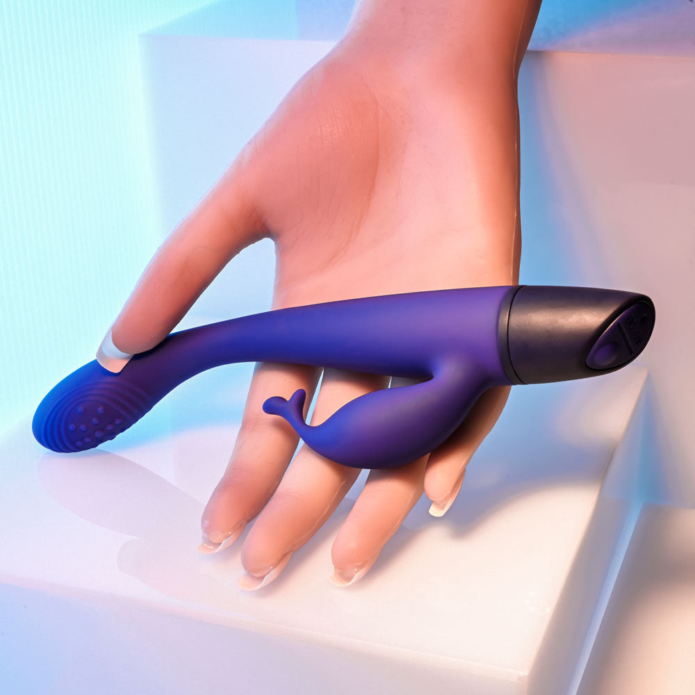 Selopa PLUM PASSION - Purple 18.3 cm USB Rechargeable Rabbit Vibrator-SL-RS-3328-2