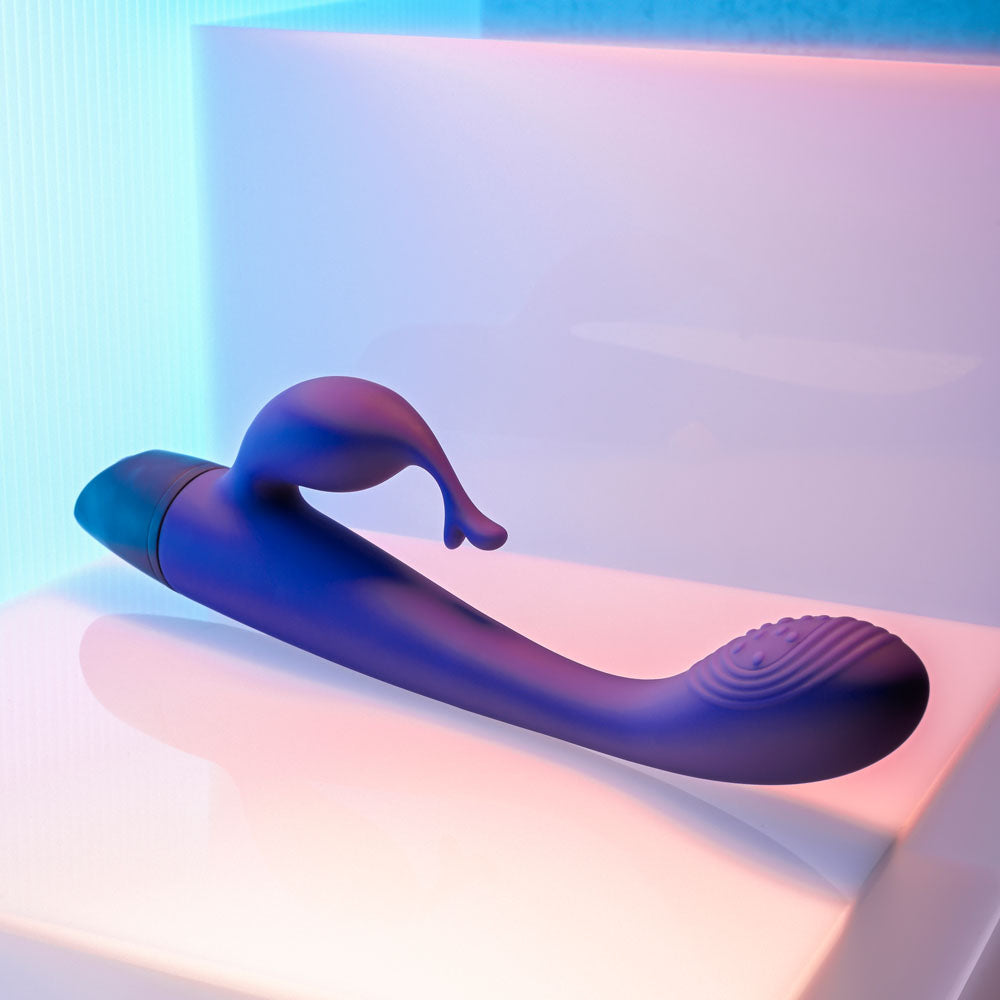 Selopa PLUM PASSION - Purple 18.3 cm USB Rechargeable Rabbit Vibrator-SL-RS-3328-2