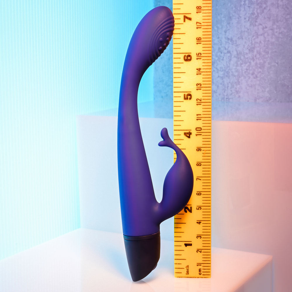 Selopa PLUM PASSION - Purple 18.3 cm USB Rechargeable Rabbit Vibrator-SL-RS-3328-2