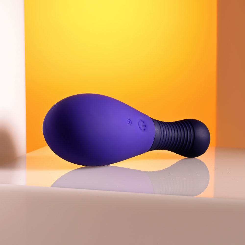 Selopa EGG ME ON - Purple 10 cm USB Rechargeable Egg with Wireless Remote-SL-RS-5230-2