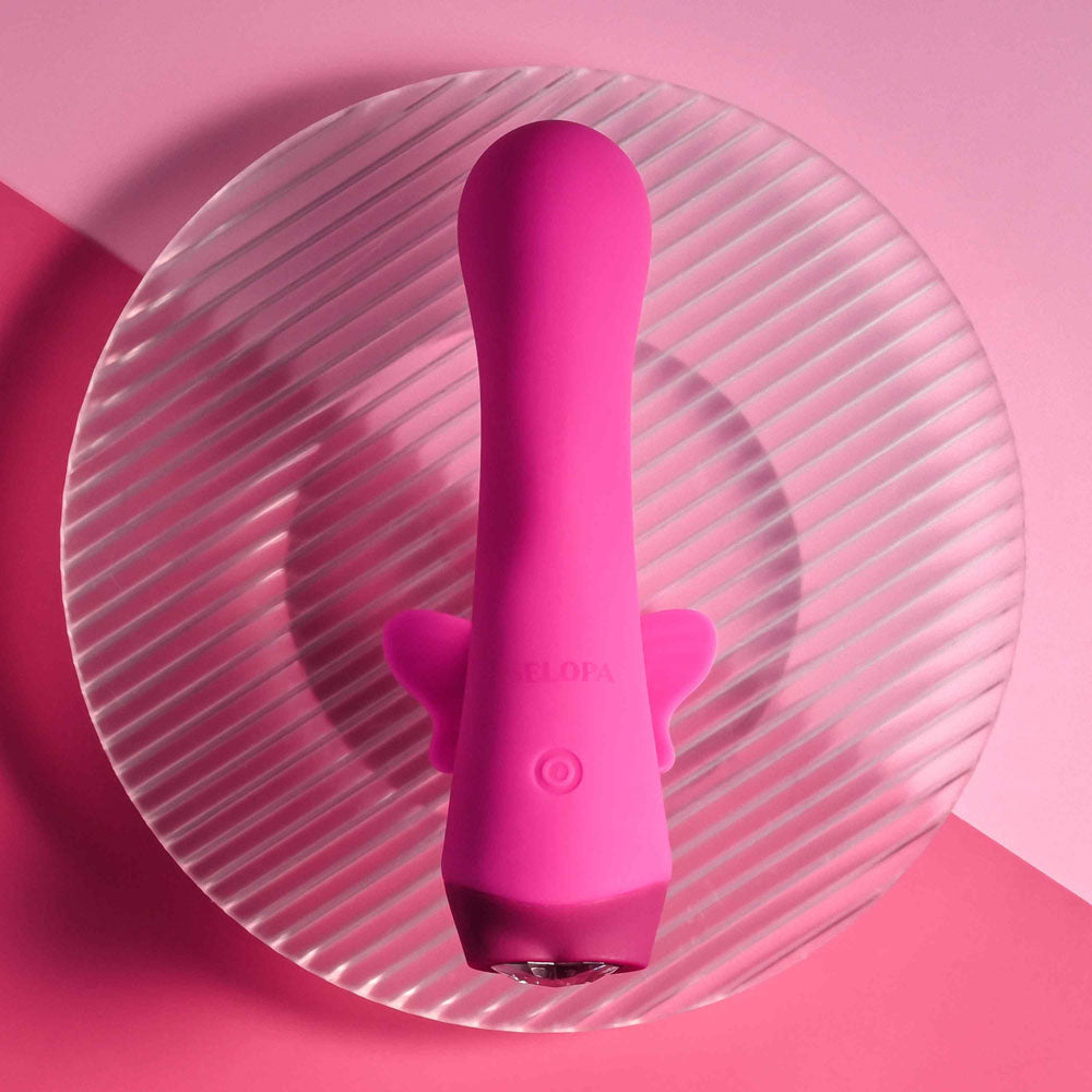 Selopa BUTTERFLY LOVE - Pink 13.8 cm USB Rechargeable Butterfly Vibrator-SL-RS-5384-2