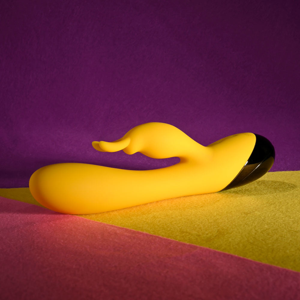 Selopa BUZZZ BUNNY - Yellow 19.7 cm USB Rechargeable Rabbit Vibrator-SL-RS-5827-2