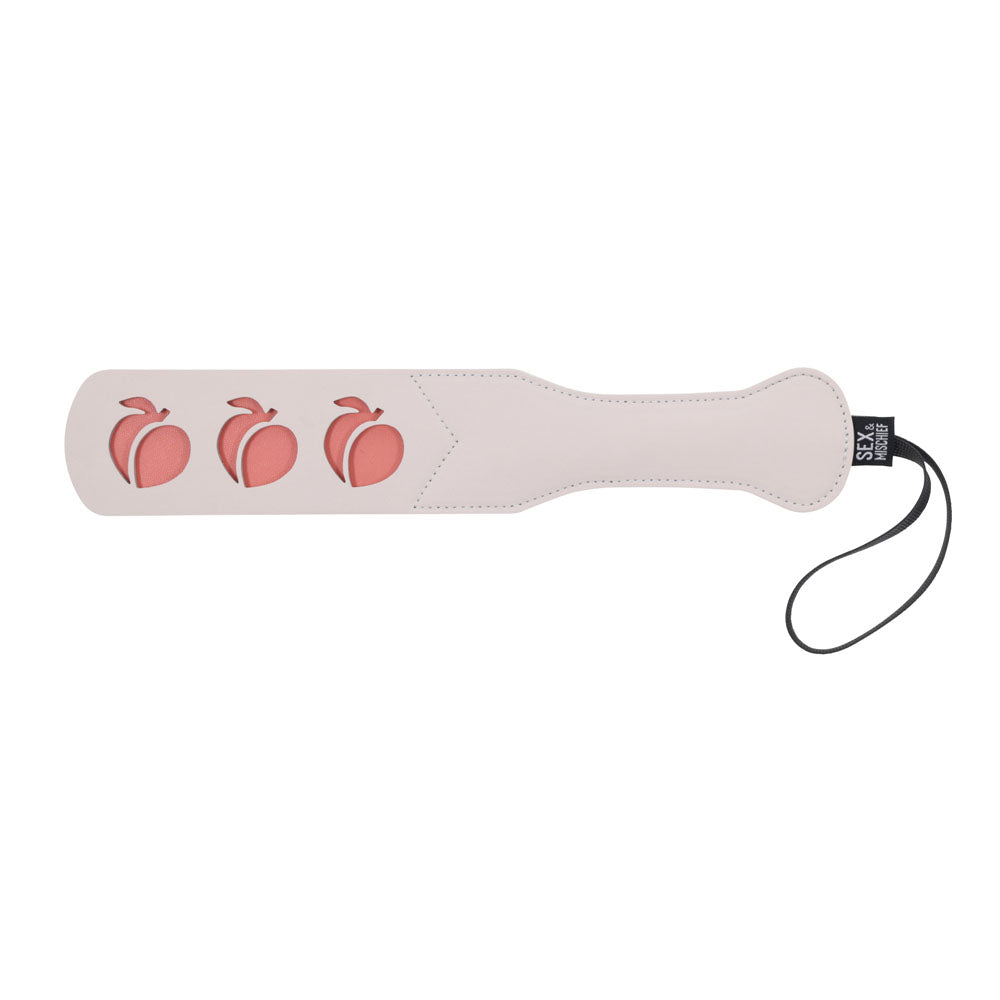 Sex & Mischief Peaches n CreaMe Impression Paddle - Peach Spanking Paddle-SS09966