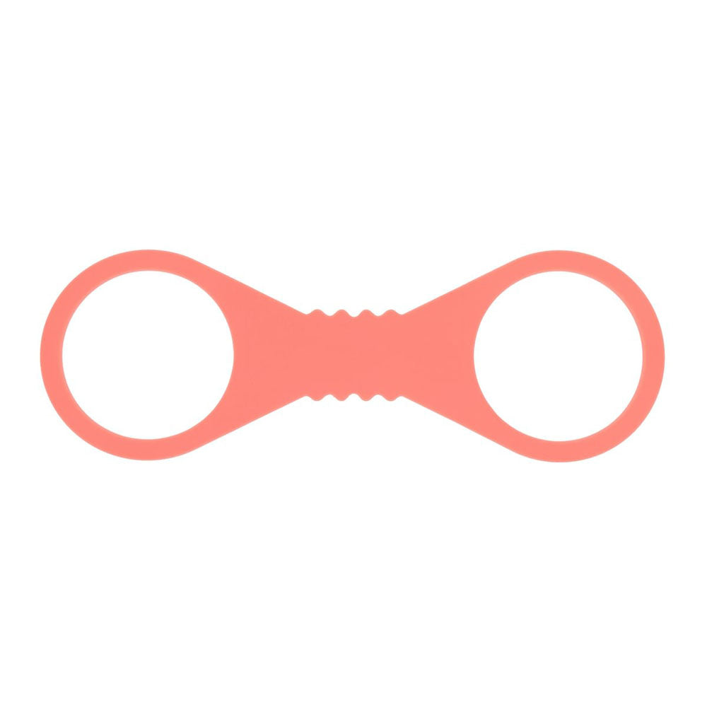 Sex & Mischief Peaches n CreaMe Large Silicone Cuffs - Peach Large Silicone Restraints-SS10202