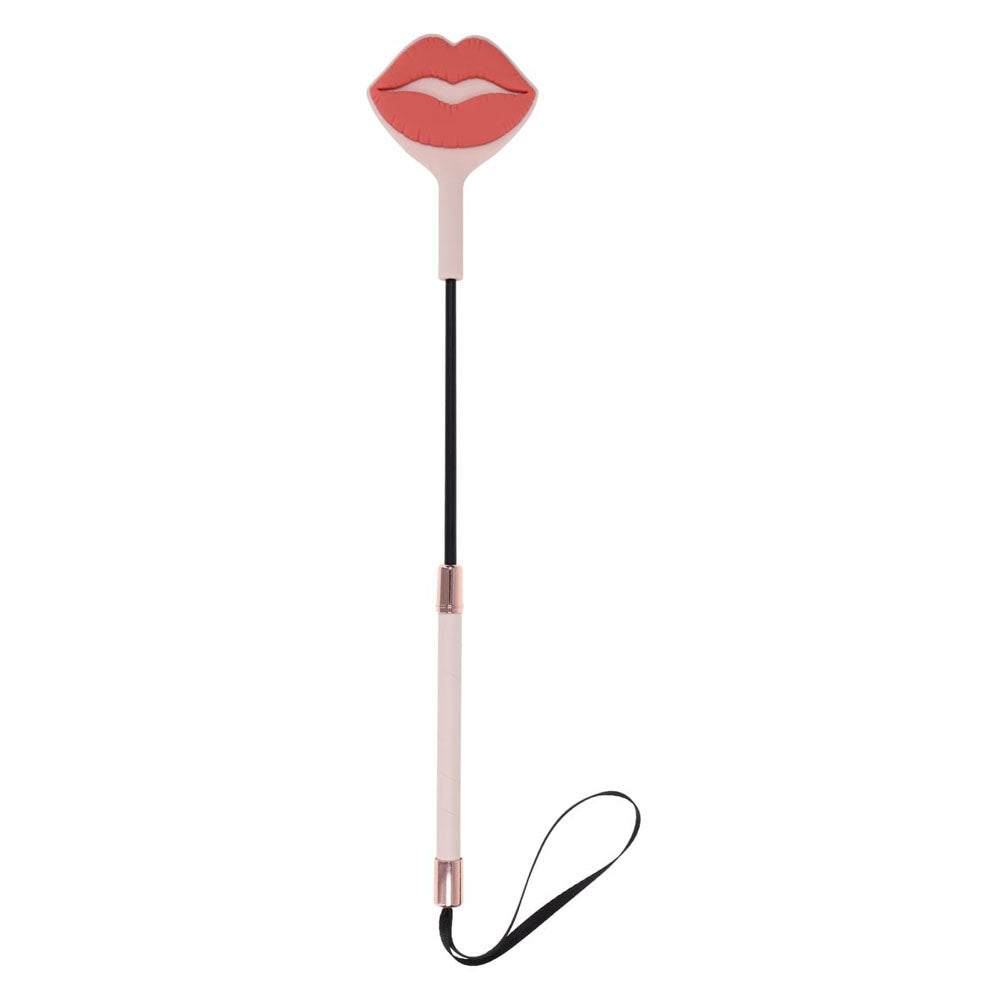 Sex & Mischief Peaches n CreaMe Kiss Crop - Peach Lip Tipped Crop Whip-SS10210