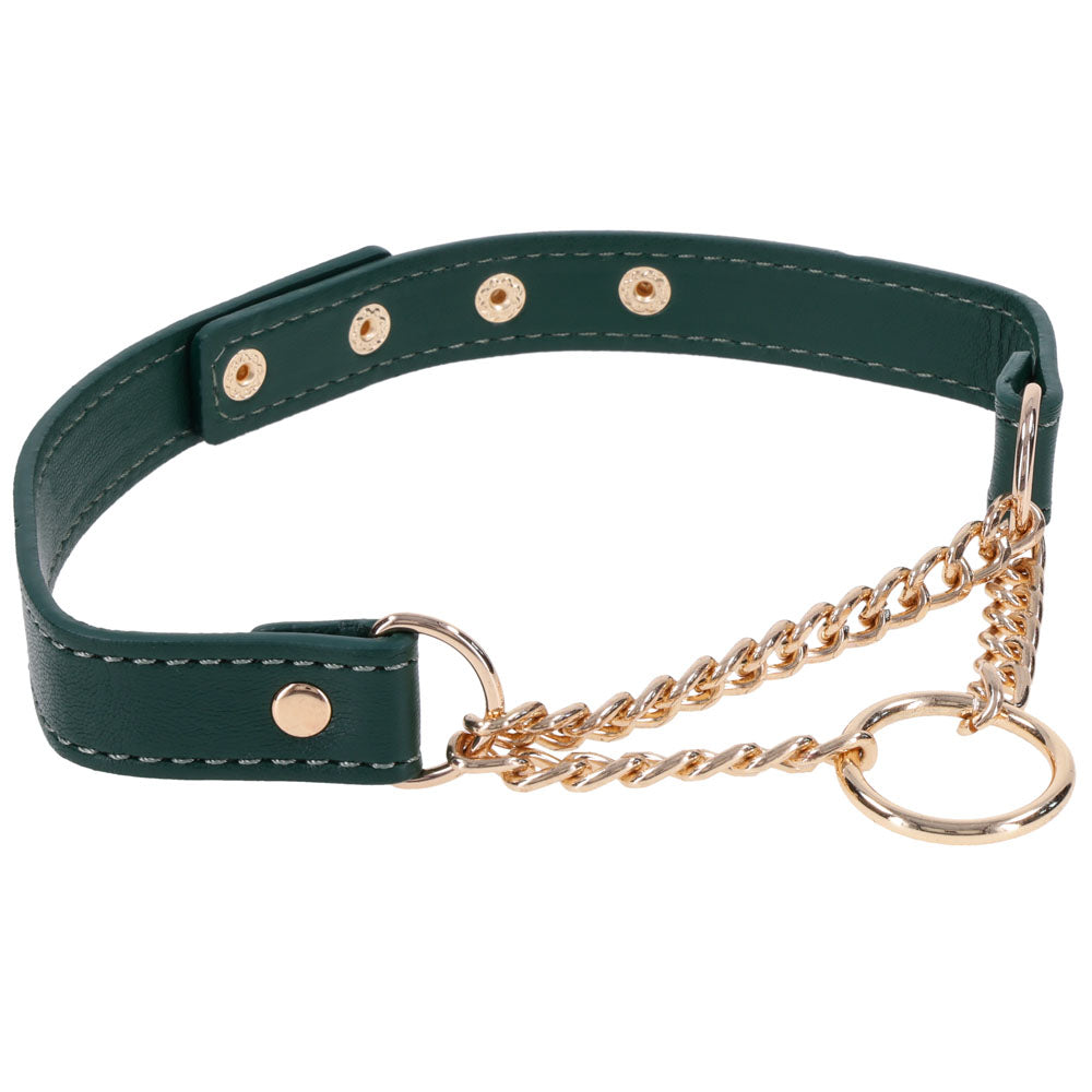 Sex & Mischief Indica Day Collar - Green/Gold Collar-SS10226