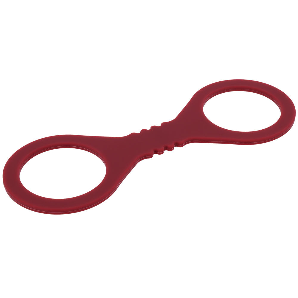 Sex & Mischief Enchanted Small Silicone Cuffs - Burgundy Small Restraints-SS10231