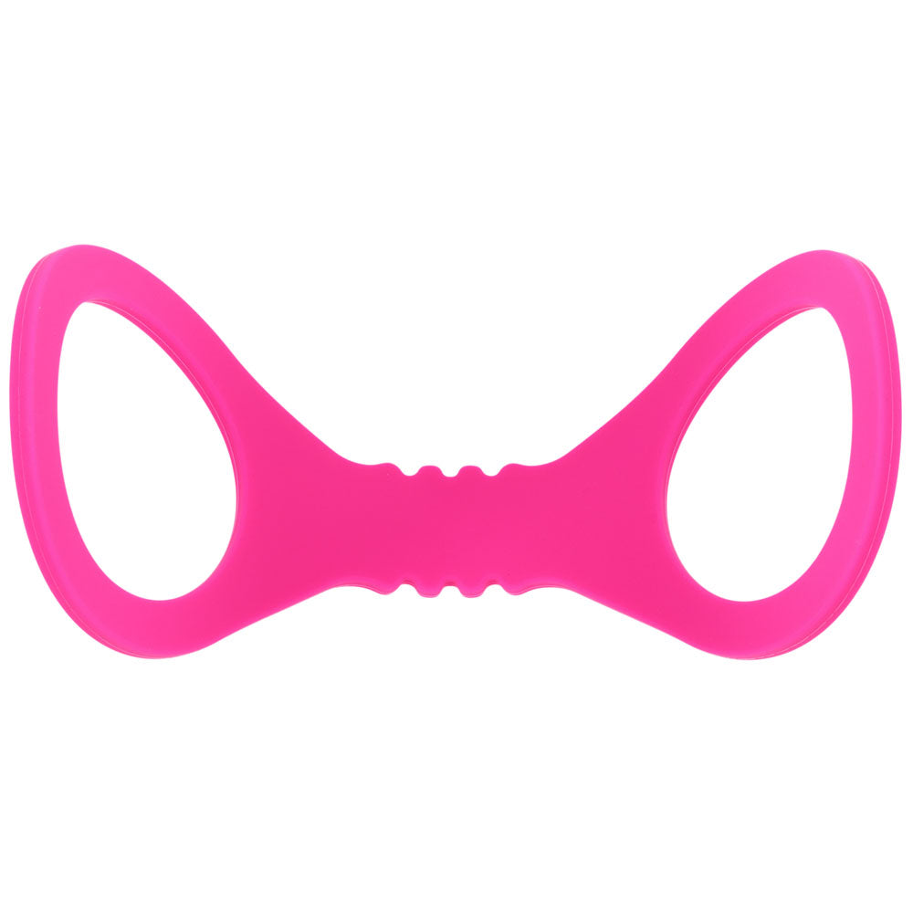 Sex & Mischief Small Hot Pink Silicone Cuffs - Hot Pink Small Restraints-SS10233