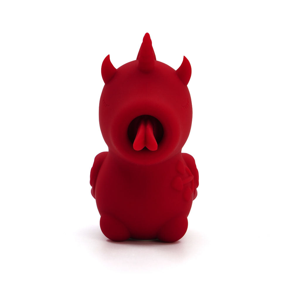 Unihorn - Blaze Diablo - Red USB Rechargeable Forked Tongue Flicking Stimulator-UNIBD
