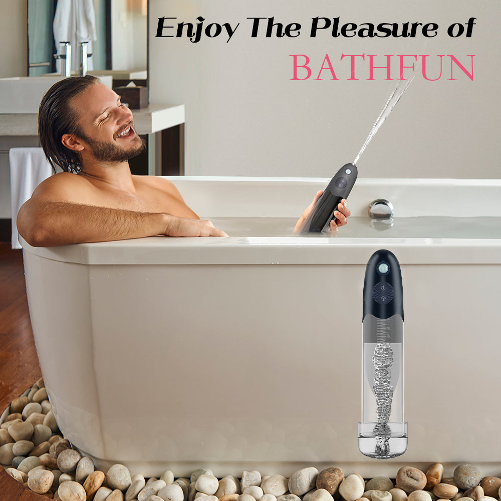 LuvPump BathFun - USB Rechargeable Waterproof Automatic Penis Pump - ZD-10-LY