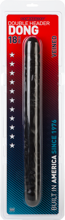 Veined Double Header Dong 18" (Black)-0211-01-CD