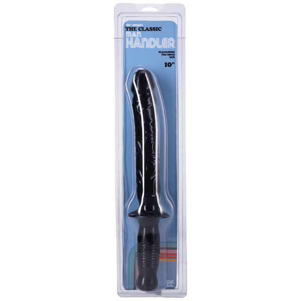 The Classic Manhandler - 10" Dildo Plus Handle (Black)-0266-02-CD