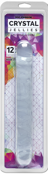 12" Jr. Double Dong (Clear)-0287-02-CD
